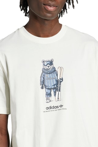 T-shirt Ski Bear - Wit