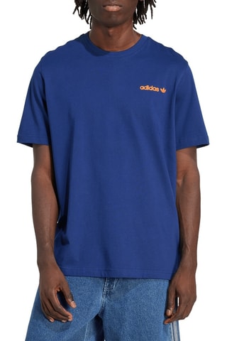 T-shirt Coffee - Marineblauw