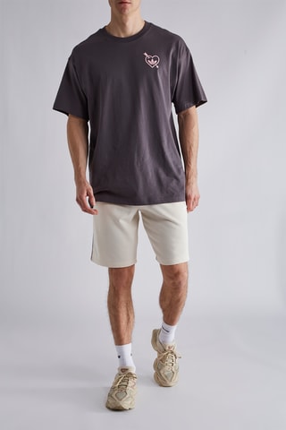 Oversized T-shirt Cupid and Heart - Grijs