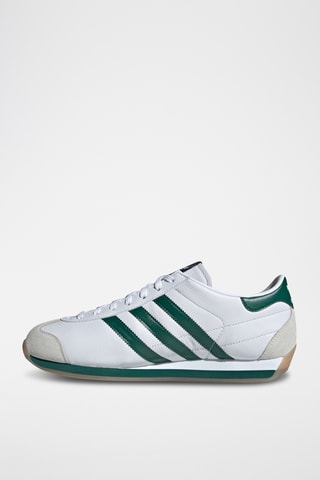 Zapatillas de piel Country Japan - Blanco y verde