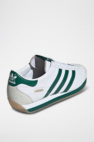 Zapatillas de piel Country Japan - Blanco y verde