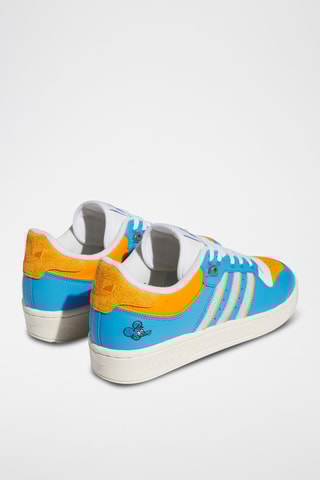 Leren Sneakers Rivalry Low Itchy - Lichtblauw en Oranje