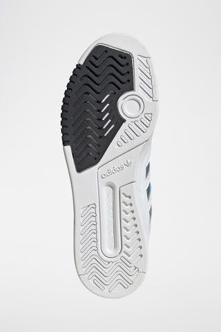 Hoge Leren Sneakers Drop step - Wit en Hemelsblauw