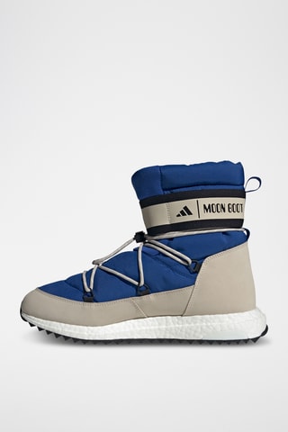 Hoge Sneakers MOON BOOT Moonboost High - Marineblauw en Beige