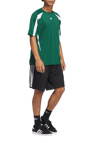 Voetbalshirt Skateboarding Teamgeist - Donkergroen en Wit