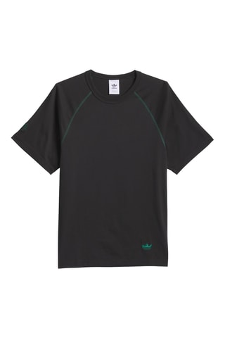 Skateboardshirt Regular Shmoofoil Featherweight - Zwart en Donkergroen