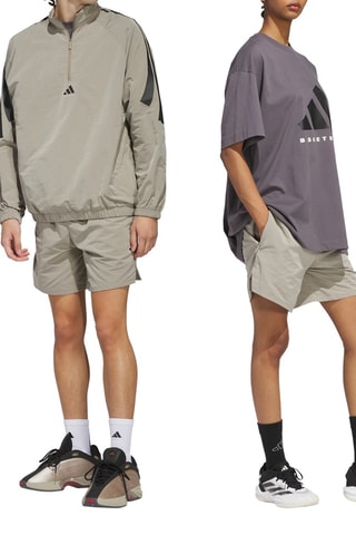 Wijde Basketbalshort - Taupe