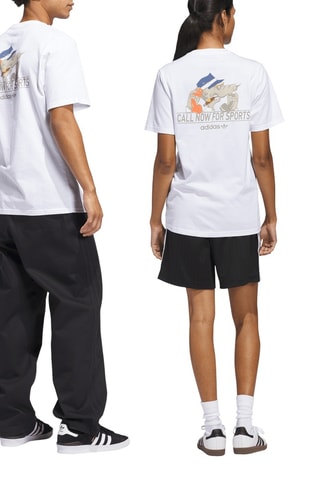 T-shirt - Wit en Kobaltblauw