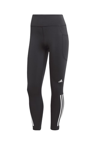 7/8 Legging Hoge Taille DailyRun 3-Stripes - Donkergrijs