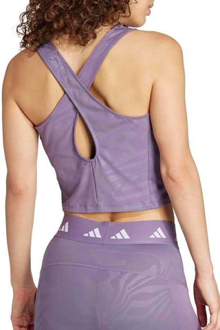 Cropped Hemd - Paars en Wit