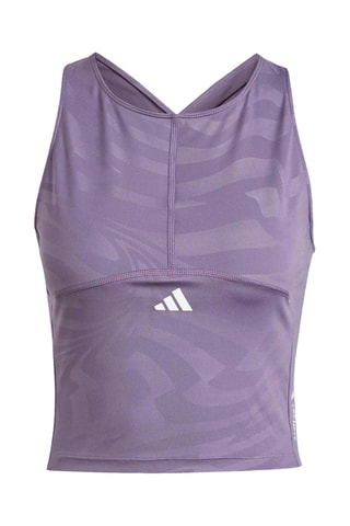 Cropped Hemd - Paars en Wit