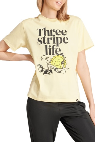 T-shirt Regular Positivity - Geel