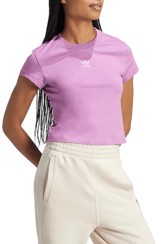 T-shirt Slim Fit Essentials - Lichtpaars