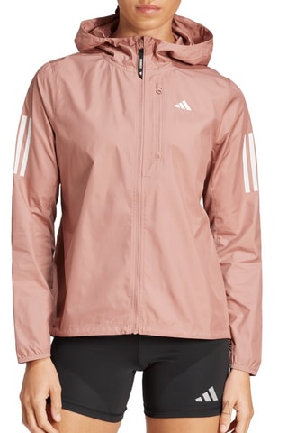 Runningjasje met Capuchon Own the Run- Poederroze