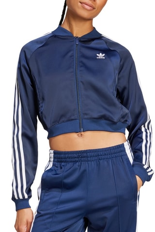 kort Trainingsjasje Adicolor - Marineblauw