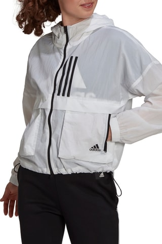 Windjack met Capuchon - Wit