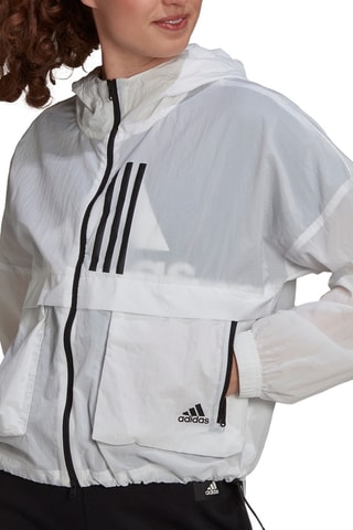 Windjack met Capuchon - Wit