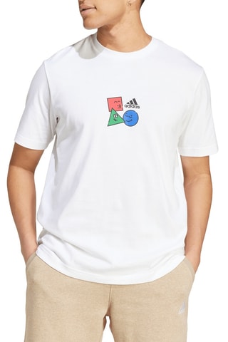 T-shirt Regular Positivity Shapes - Wit