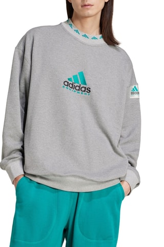 Sweater EQT - Gemêleerd Lichtgrijs