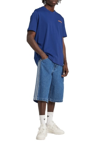 T-shirt Coffee - Marineblauw