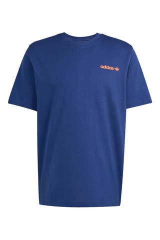 T-shirt Coffee - Marineblauw