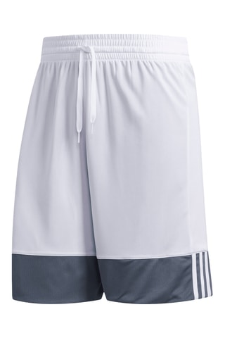 Dubbelzijdige Basketbalshort - Donkergrijs en Wit