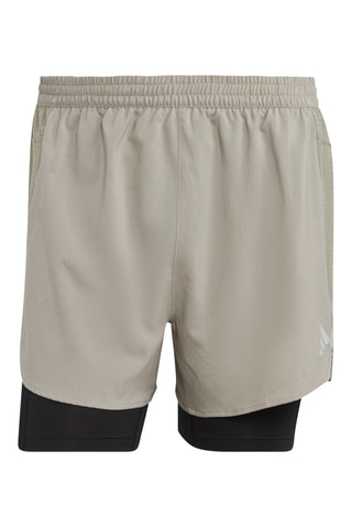 2-in-1 Hardloopshort - Lichtgrijs