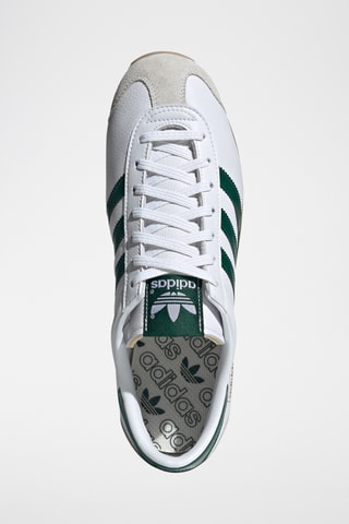 Zapatillas de piel Country Japan - Blanco y verde