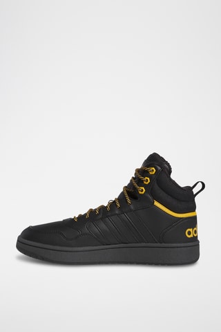Gevoerde Hoge Sneakers Hoops 3.0 - Zwart
