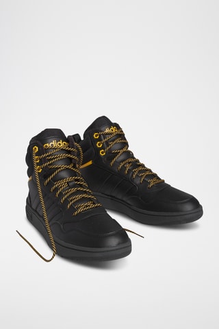 Gevoerde Hoge Sneakers Hoops 3.0 - Zwart