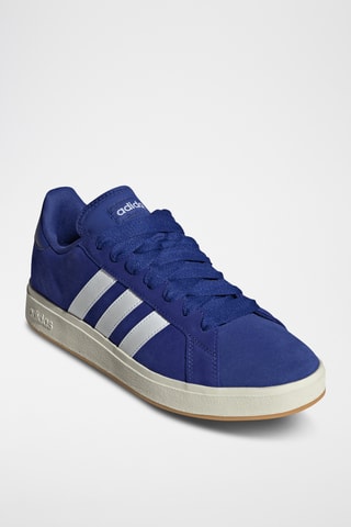 Nubuck Sneakers Grand Court Base - Donkerblauw