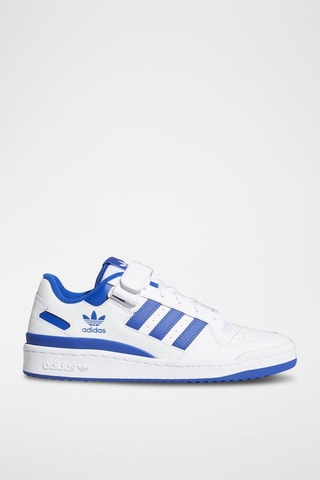Leren Sneakers Forum Low - Wit en Blauw