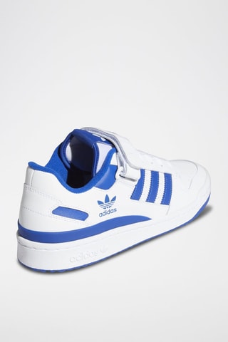 Leren Sneakers Forum Low - Wit en Blauw