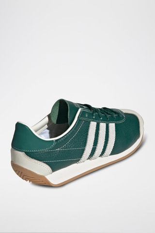 Zapatillas de piel Country - Verde oscuro