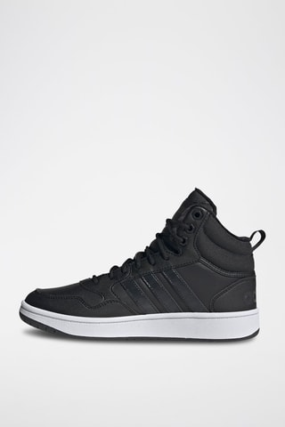 Hoge Gevoerde Basketbalschoenen Hoops 3.0 Mid WTR Zwart