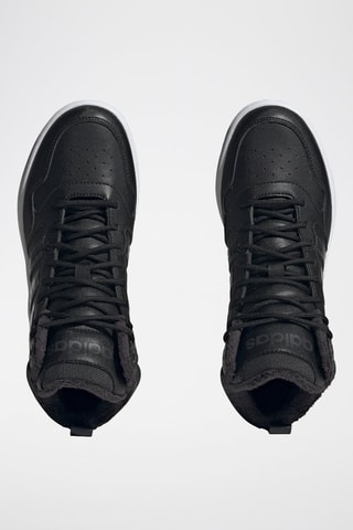 Hoge Gevoerde Basketbalschoenen Hoops 3.0 Mid WTR Zwart