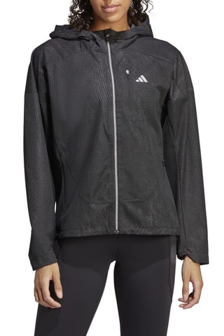 Hardloopjasje met Capuchon Adizero Jacket - Antraciet