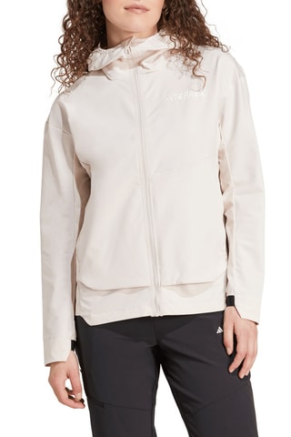 Softshell wandeljasje met capuchon W Mt Sosh ja - Lichtpaars 