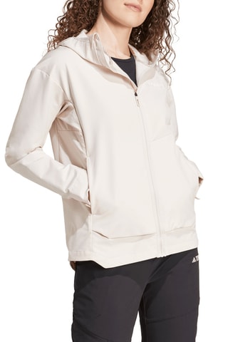 Softshell wandeljasje met capuchon W Mt Sosh ja - Lichtpaars 