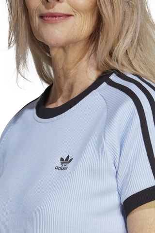 Slim Fit T-shirt Adicolor - Wit