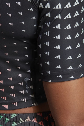 Kort T-shirt Seasonal - Zwart en Ecru