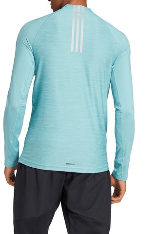 Trainingsshirt Tech - Gemêleerd Zeegroen