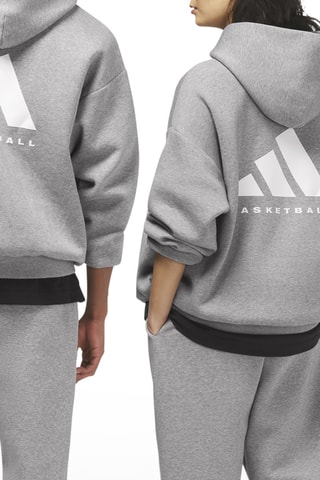 Basketbalsweater met Capuchon One - Gemêleerd Lichtgrijs