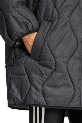 Gewatteerde Jas Mid - Zwart