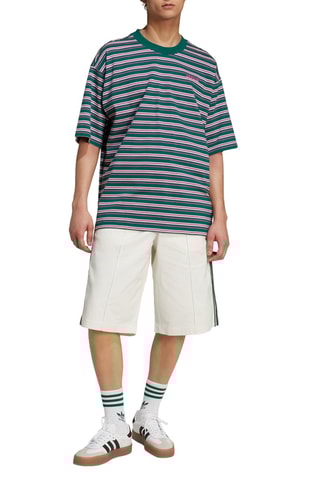 Wijd Gestreept T-shirt 80s - Groen