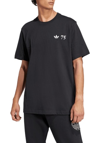 Wijd T-shirt 75th Anniversary SL 72 - Zwart 