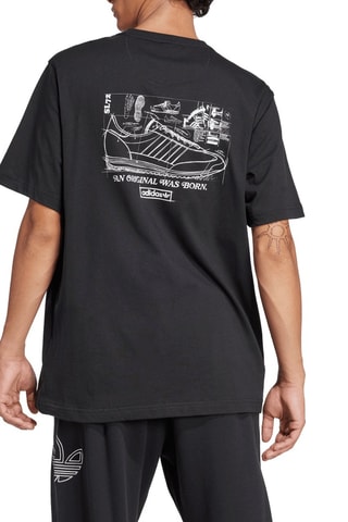 Wijd T-shirt 75th Anniversary SL 72 - Zwart 