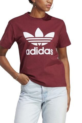 T-shirt Adicolor - Bordeauxrood