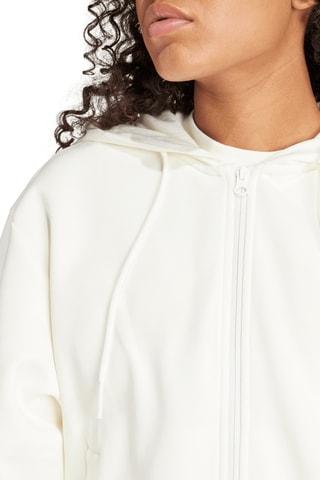 Sweater met Capuchon W FI 3S FZ HD - Ecru