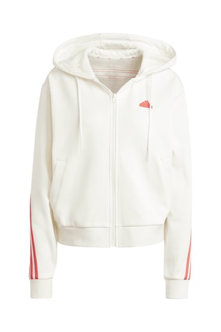 Sweater met Capuchon W FI 3S FZ HD - Ecru